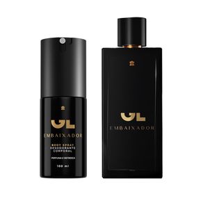 Perfume GL Embaixador 100ml + Body Spray 100 ml COMPRE Perfume GL Embaixador 100ml + GANHE Perfume corporal 100 ml